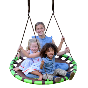 40" Orbit, Mesh-Padded Saucer Tree Swing