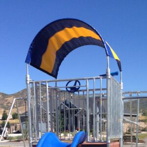 Wagon-Style Playhouse Canopy
