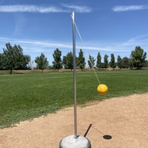 Tetherball Pole in Tire Set